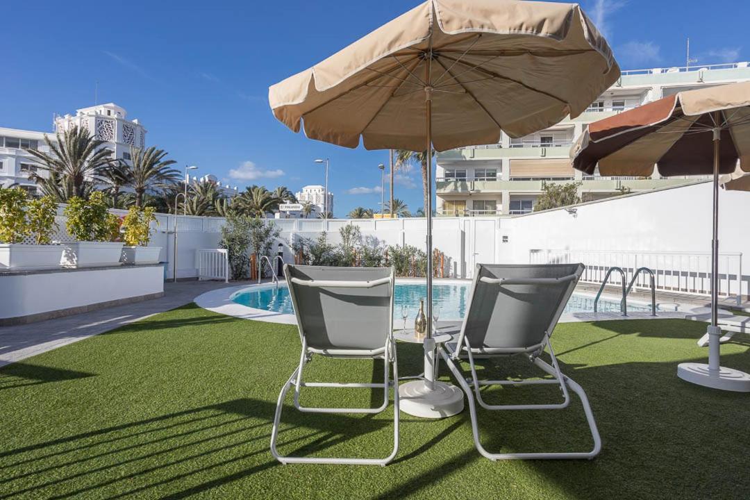 Lightbooking Alemania Piscina Privada Playa Del Ingles Bagian luar foto